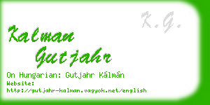 kalman gutjahr business card